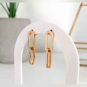 Stainless Steel Paperclip earrings